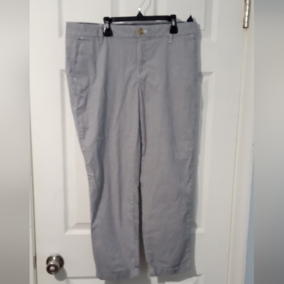 Tommy Hilfiger Soft Striped Cropped Pants - Picture 1 of 4